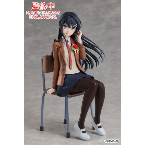 Rascal Does Not Dream of a Knapsack Kid Statue Mai Sakurajima Graduation Ver. 15 cm - ANIPLEX