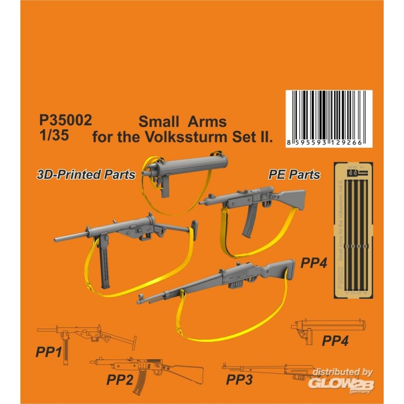Maquette arme Armes légères pour le Set II du Volkssturm. 1/35