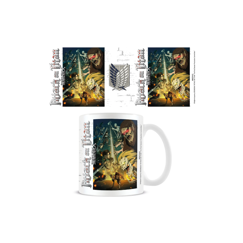 L'ATTAQUE DES TITANS S4 - Mug - 315 ml - Escouade vs Titans