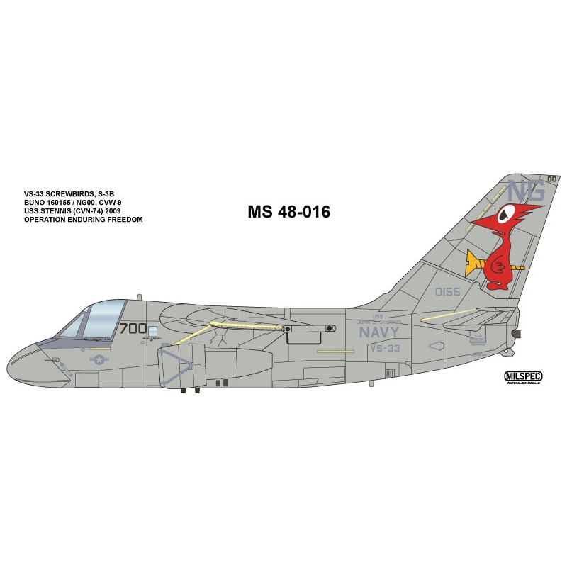 Décal VS-33 SCREWBIRDS Lockheed S-3B Viking
