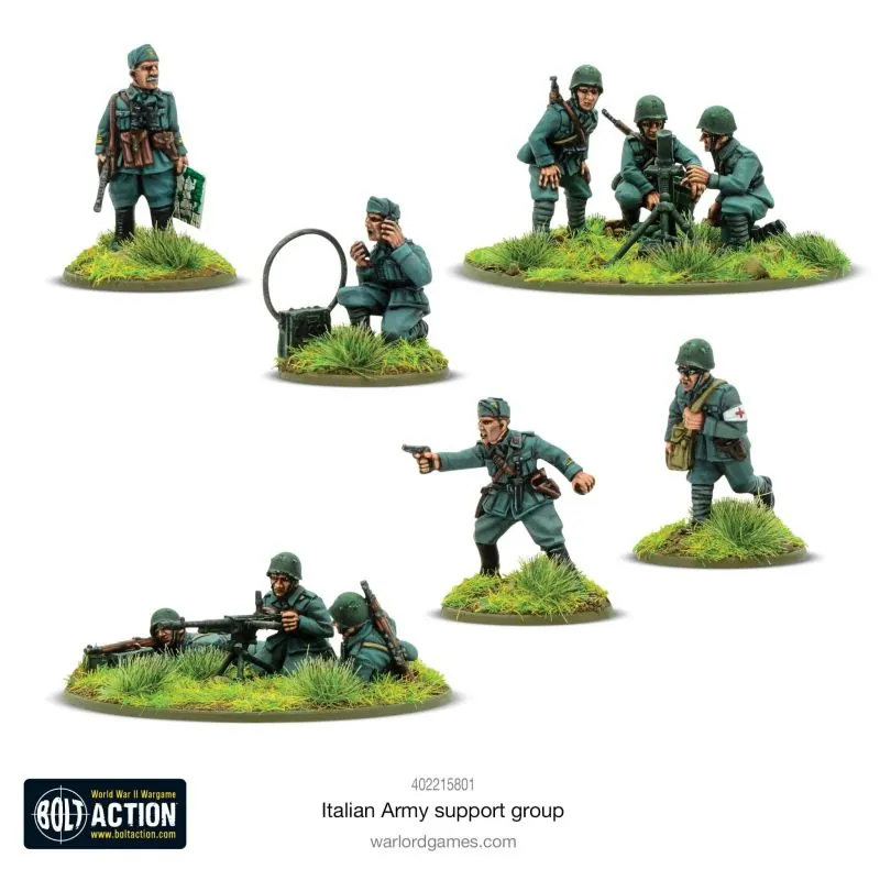 Jeu de figurine Groupe de soutien de l'armée italienne