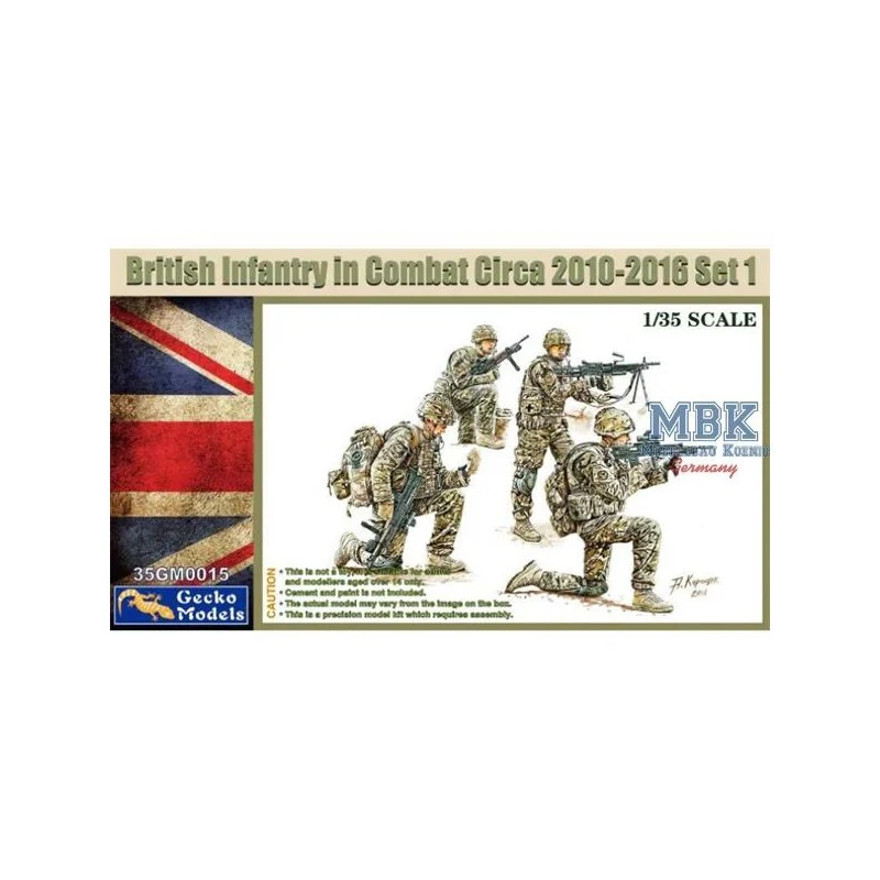 Figurines Infanterie britannique au combat 2010-12 Set 1