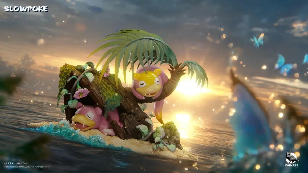 [REMAINING BALANCE] Mini Statue [RAVEN] – Slowpoke & Galarian Slowpoke
