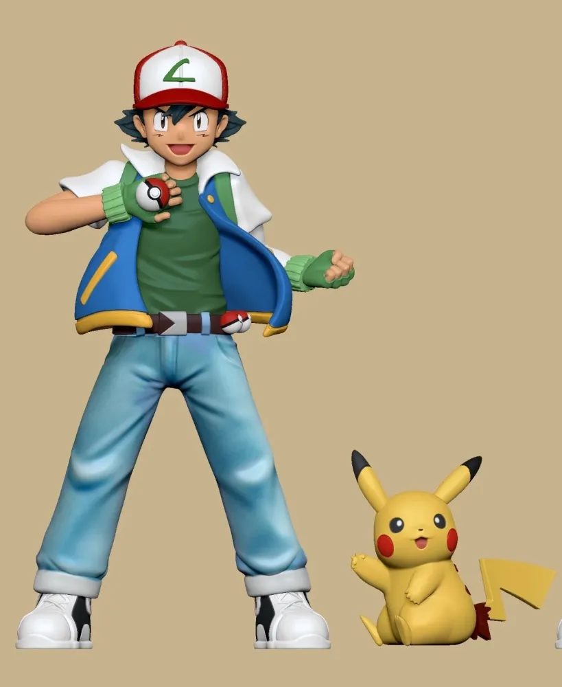 [PREORDER] 1/20 Scale World Figure [HORIZON] – Ash & Pikachu