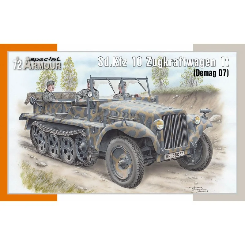 Maquette Sd.Kfz.10 Zugkraftwagen 1t (Demag D7)