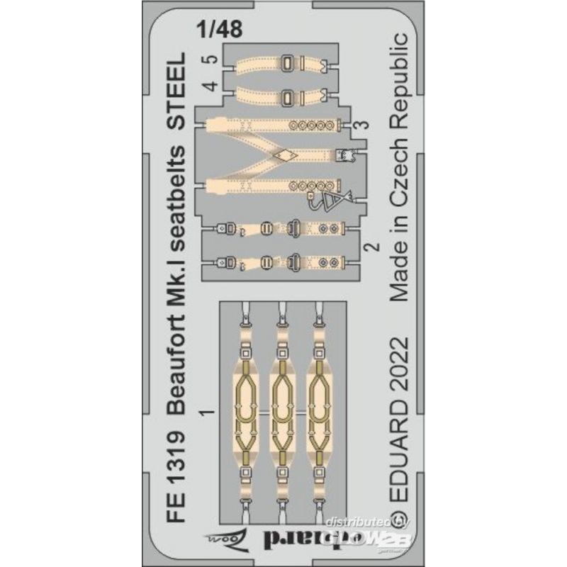 Ceintures de sécurité Beaufort Mk.I ACIER pour ICM