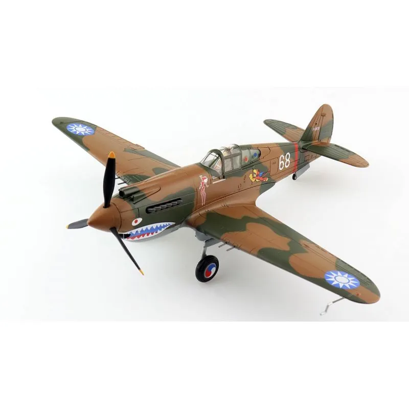 Miniature Curtiss Hawk 81A-2 White 68, Ft Ldr Charles Older, AVG 3rd PS, Burma May 1942