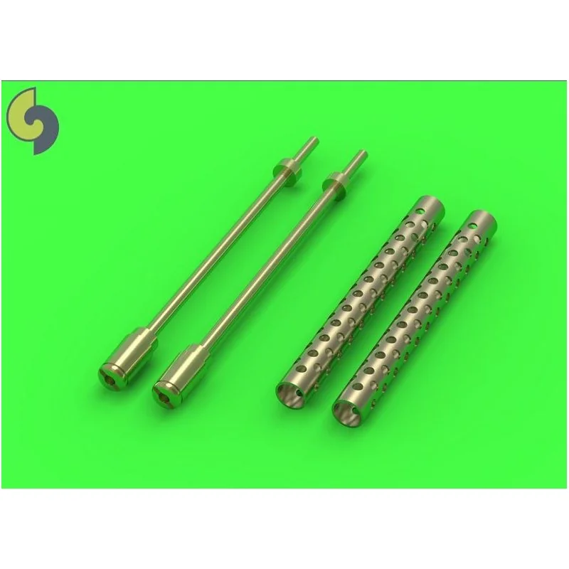 Canons de mitrailleuse Browning M1919 calibre .30 ? museau en deux parties (forme conique) (2pcs)