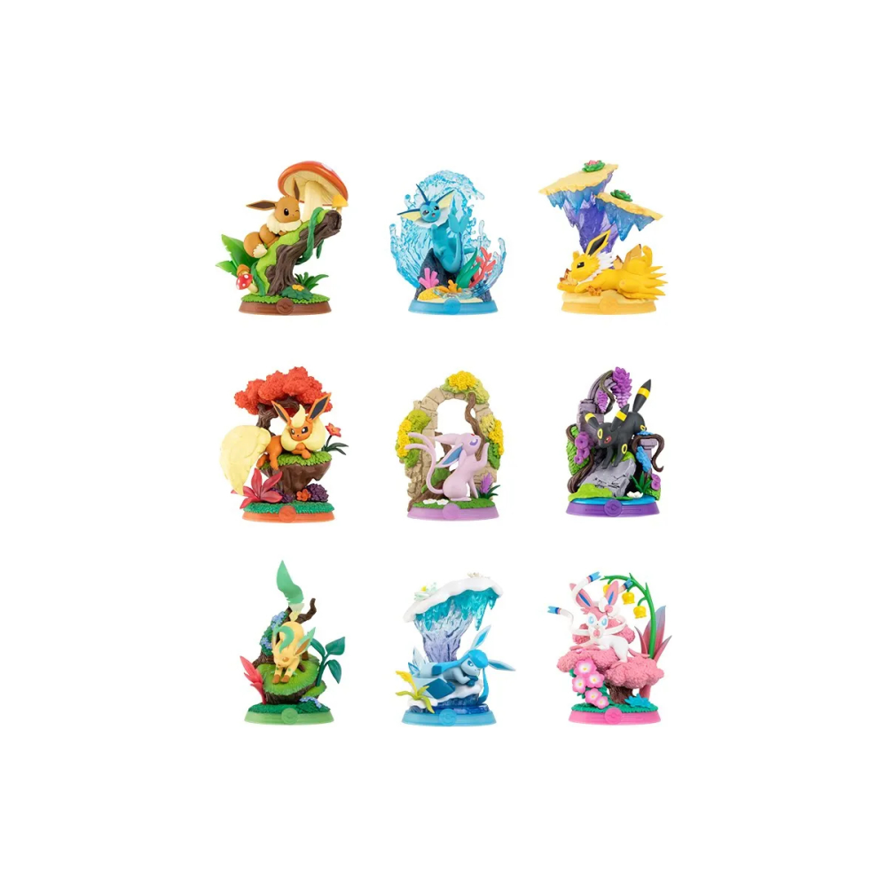 Pokemon Funism Enjoy! Eevee Series Evoli Blind Box Asst 9pcs