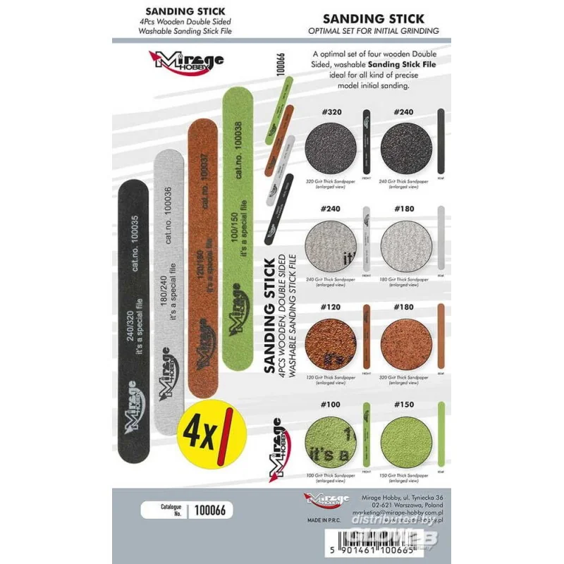 MIRAGE BÂTON DE PONÇAGE OPTIMAL SET [4pcs/8 ÉTAPES]