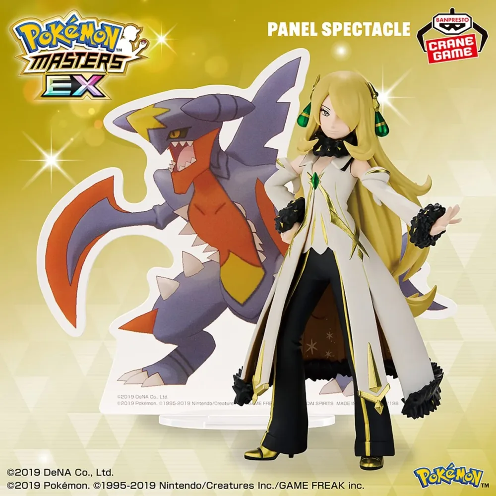 Pokemon Masters EX Figure PANEL SPECTACLE Cynthia & Mega Garchomp