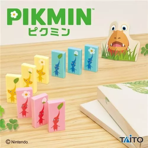 Set de 9 dominos Pikmin Rouge, Jaune et Bleu & Chappi – Taito – Pikmin