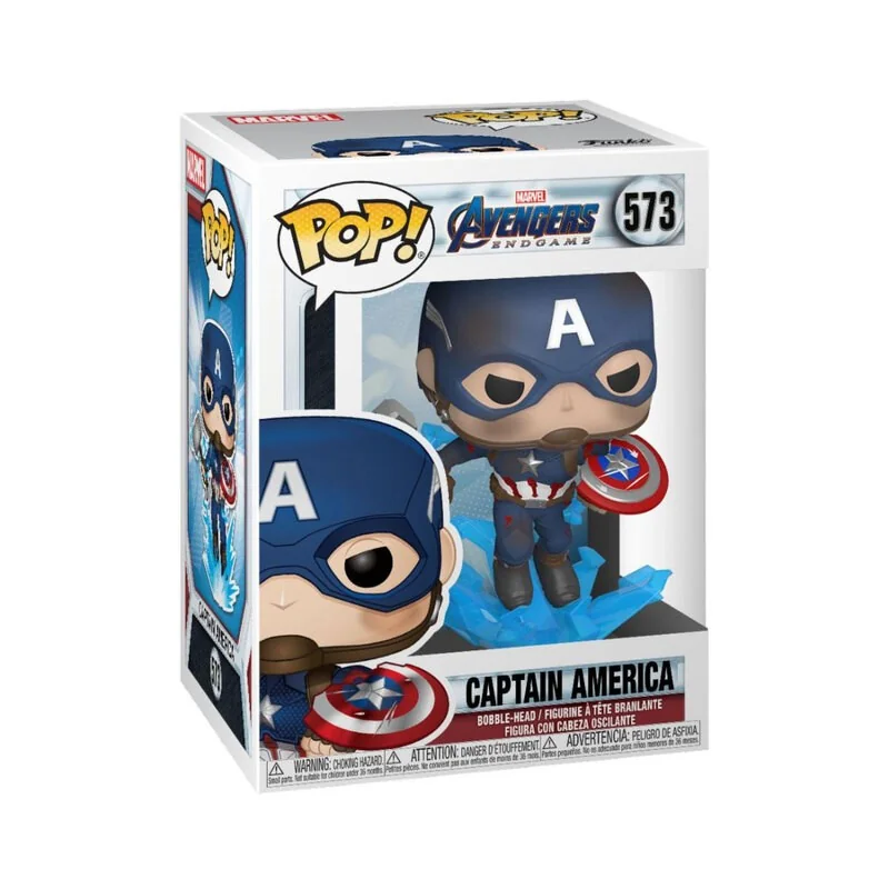 Avengers: Endgame POP! Movies Vinyl figurine Captain America w/Broken Shield & Mjölnir 9 cm