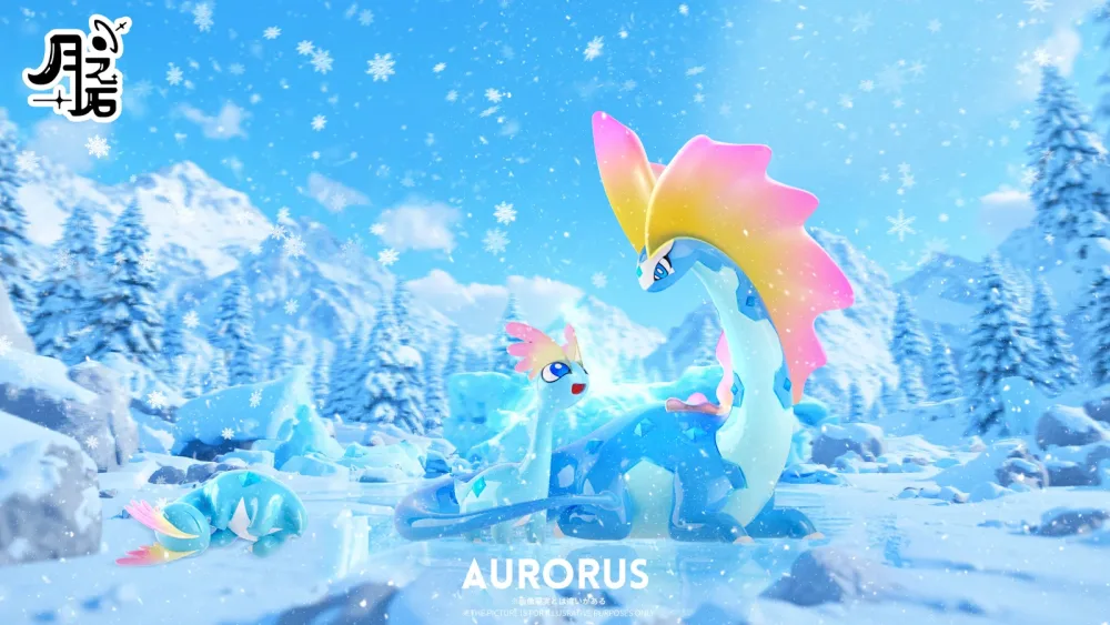 [PREORDER] 1/20 Scale World Figure [MOON STONE] – Amaura & Aurorus