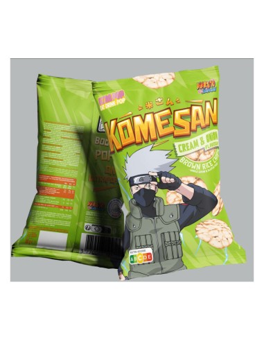 Naruto Chips de Arroz con Sabor a Cebolla y Crema Komesan – Manga