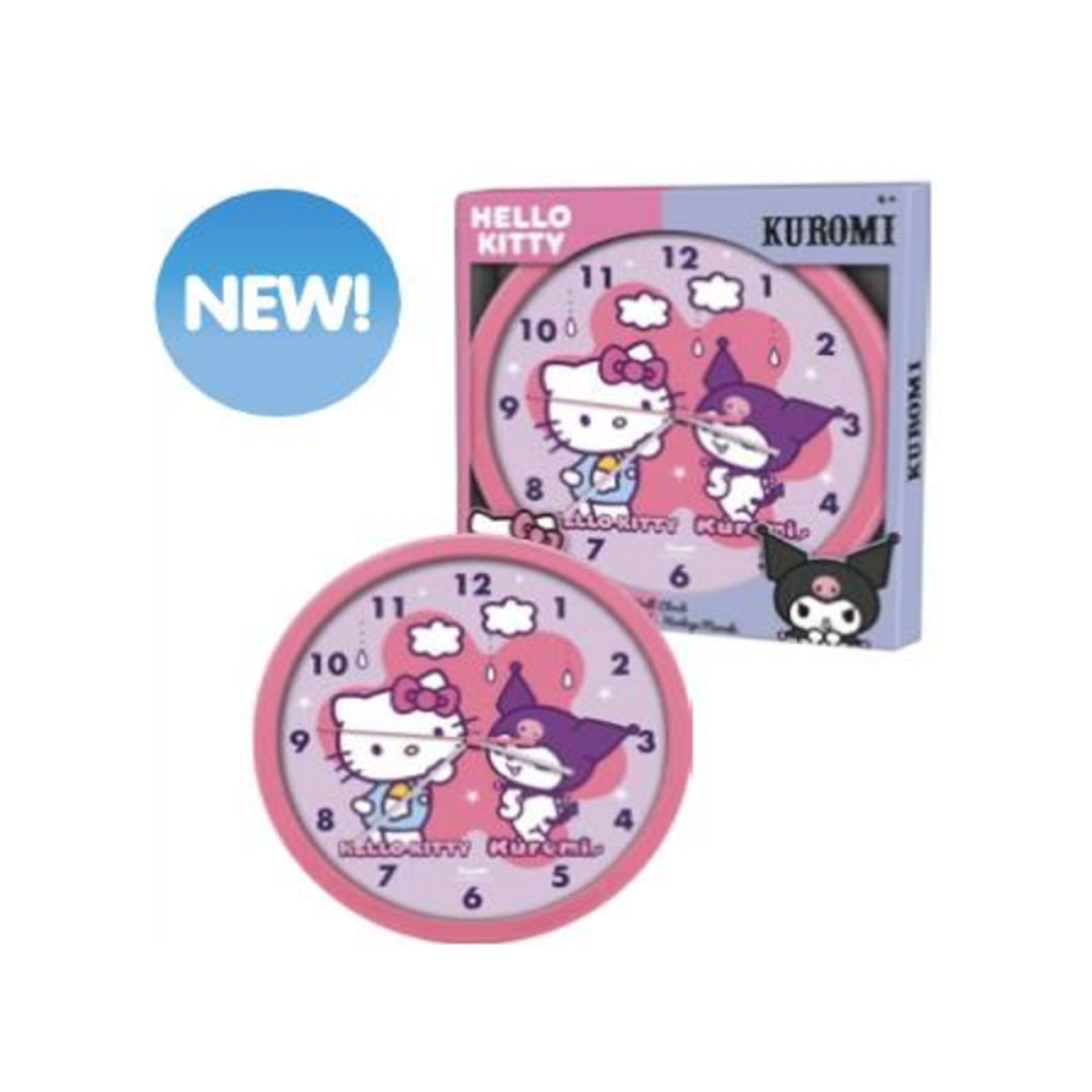 HELLO KITTY & KUROMI - Horloge Murale