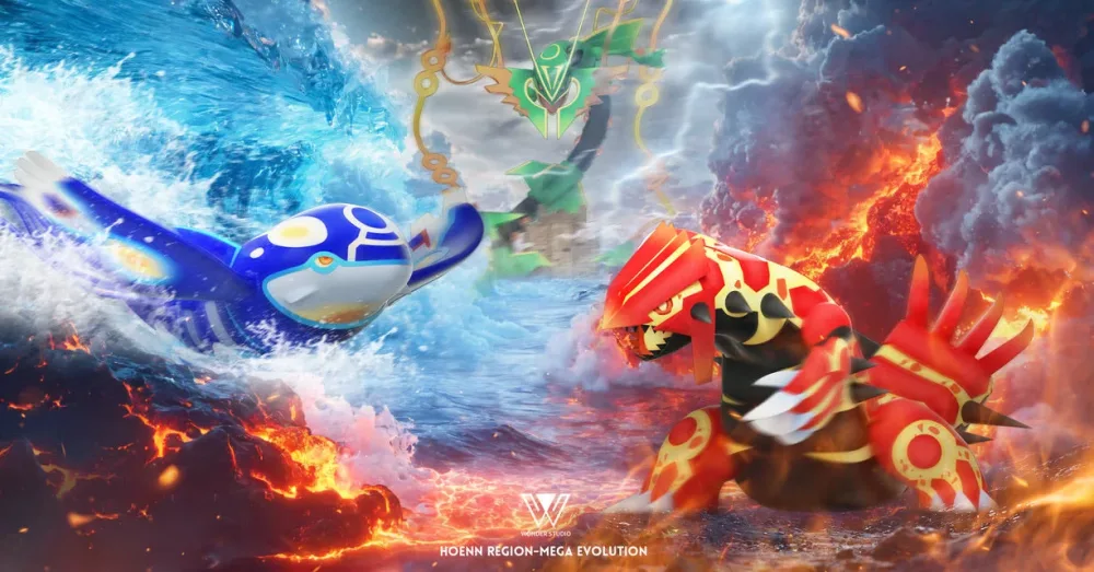 [IN STOCK] 1/20 Scale World Figure [WONDER] – Mega Rayquaza & Primal Groudon & Primal Kyogre