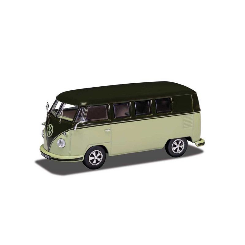 Miniature Volkswagen Campervan Type 2 (T1) - Vert Palmier et Sable