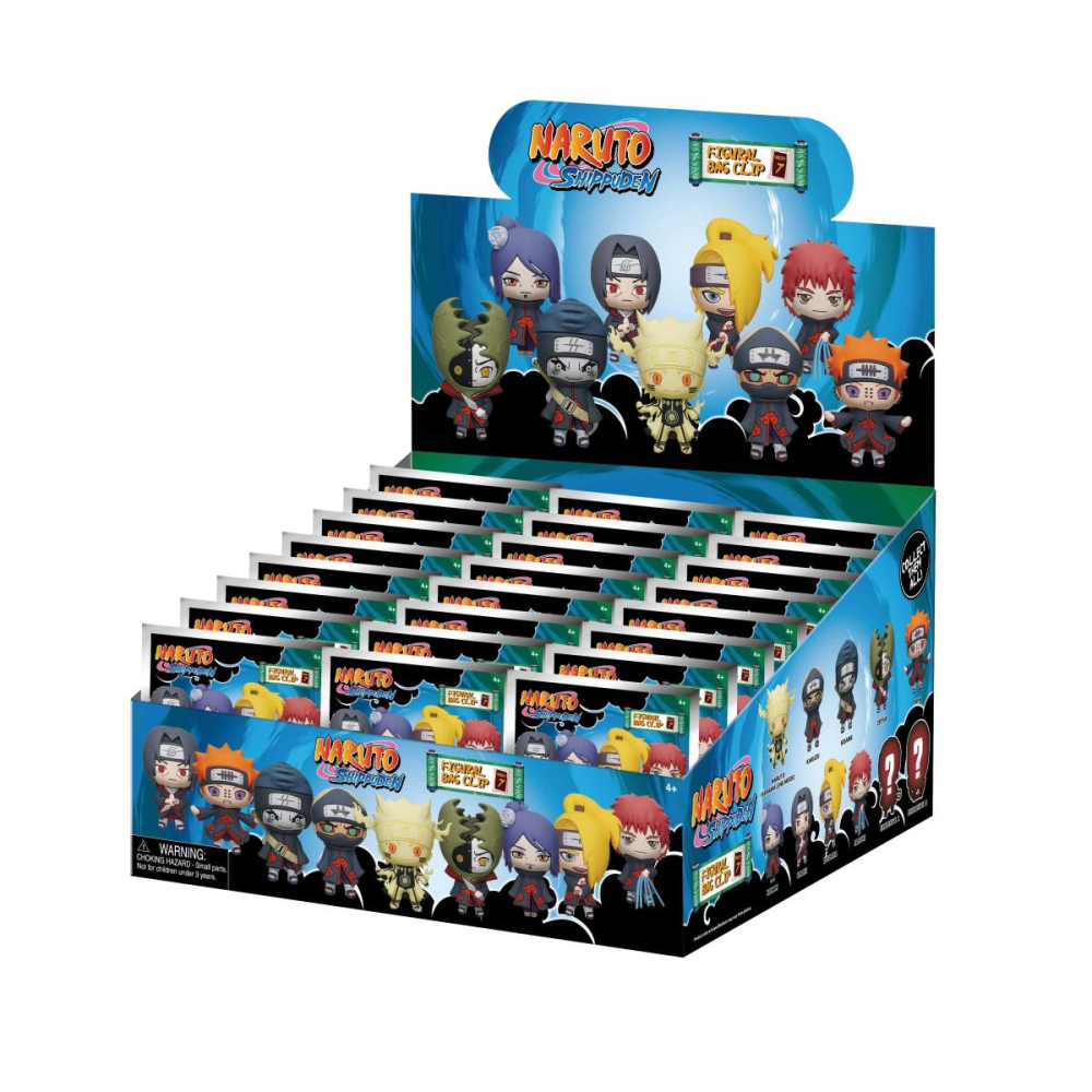 NARUTO - Series 7 - 3D Foam Bag Clip (Display 24 Pcs)