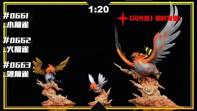 [PREORDER] 1/20 Scale World Figure [SXG] – Fletchling & Fletchinder & Talonflame