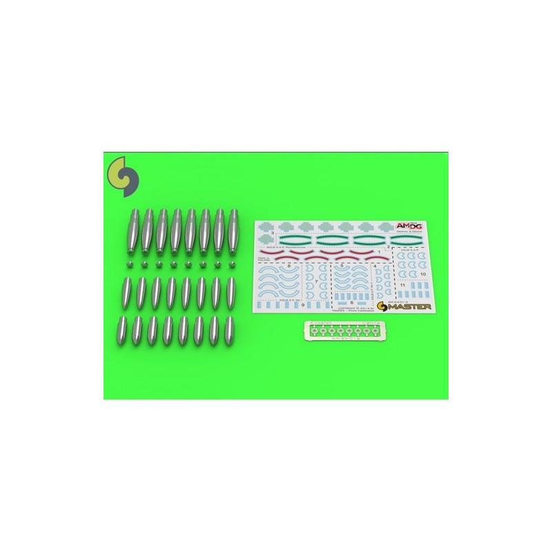 Types d'ogives supplémentaires pour la fusée britannique RP-3 (60LB F, 25LB SAP, 25LB AP) ? à utiliser avec les sets AM-24-011 e