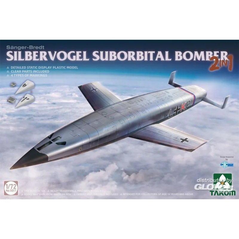 Maquette Bomber suborbital silbervogel