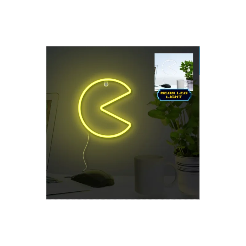 PAC MAN - Pac Man - Lampe Murale Neon LED