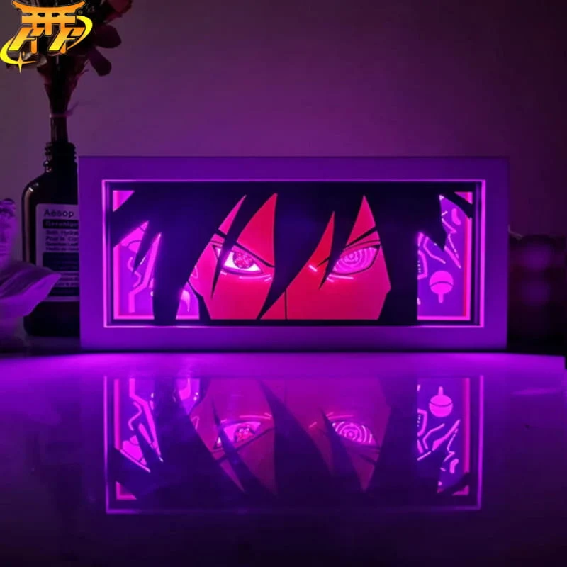 Lampe veilleuse 3D Sasuke Uchiha Rinnegan - Naruto™