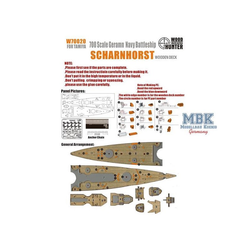 Croiseur de bataille allemand Scharnhorst de la Seconde Guerre mondiale