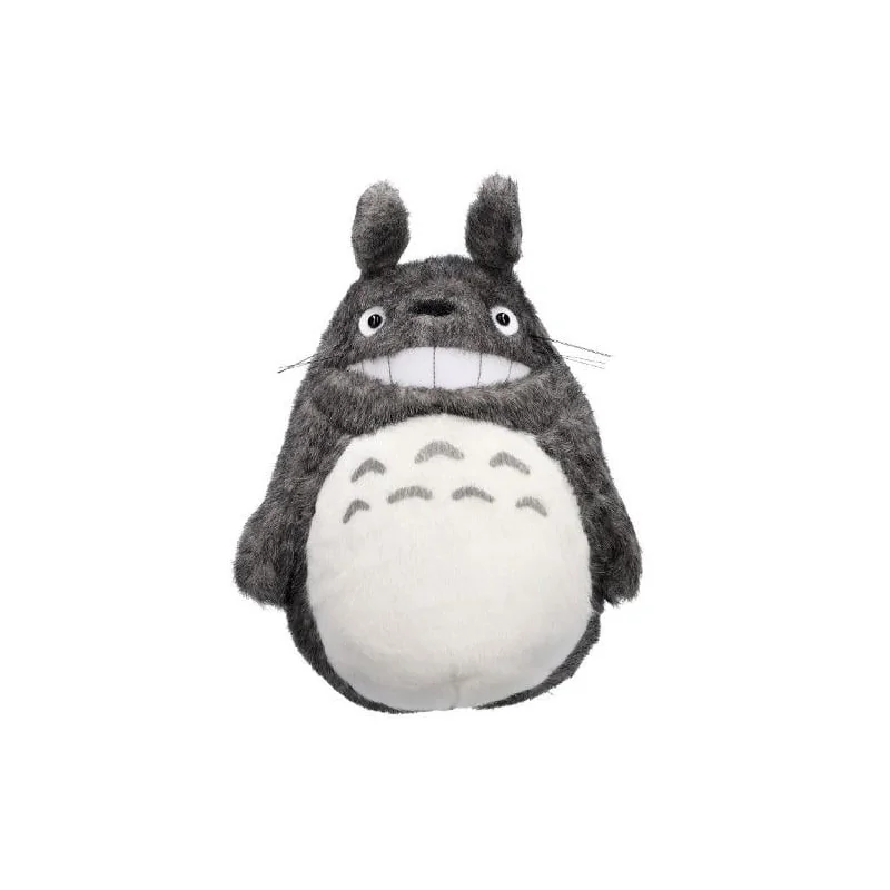 MON VOISIN TOTORO - Totoro Gris Souriant - Peluche Acrylique M