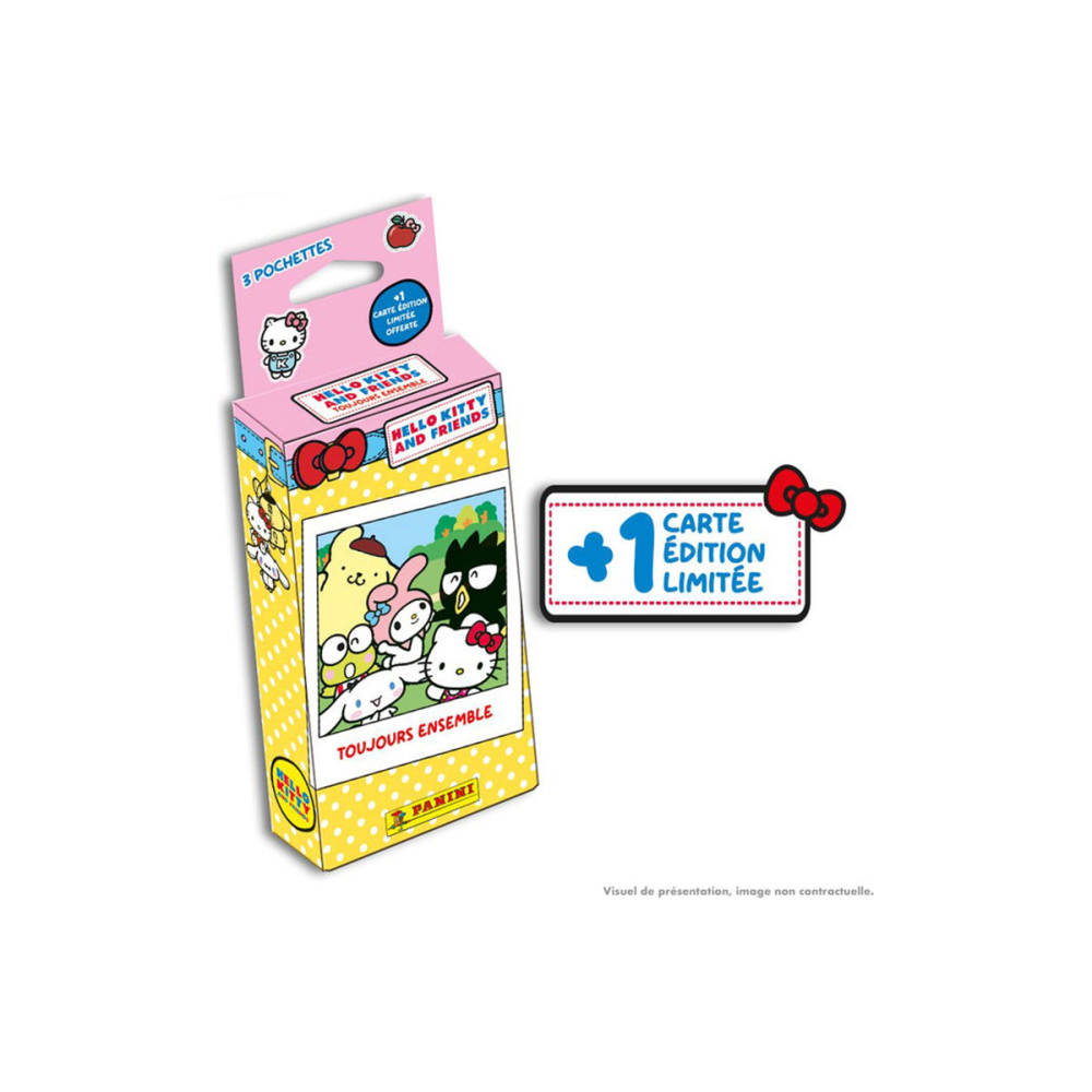 Hello Kitty & Friends Panini TC Blister 3 Pochettes + 1 Carte El