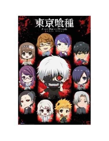 Poster – Tokyo Ghoul Personajes Chibi