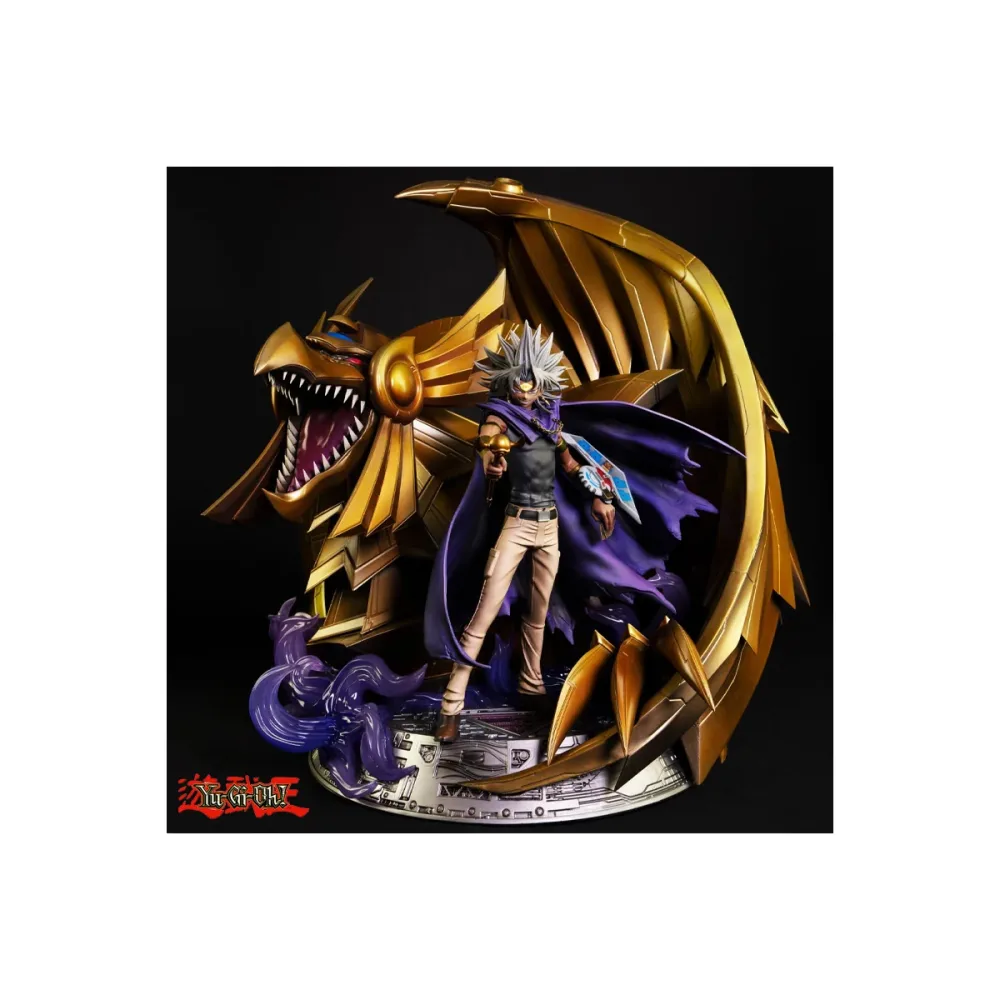 Statuette Yu-Gi-Oh Statue Resine 1/7 Marik & Le Dragon Aile De Ra 46cm