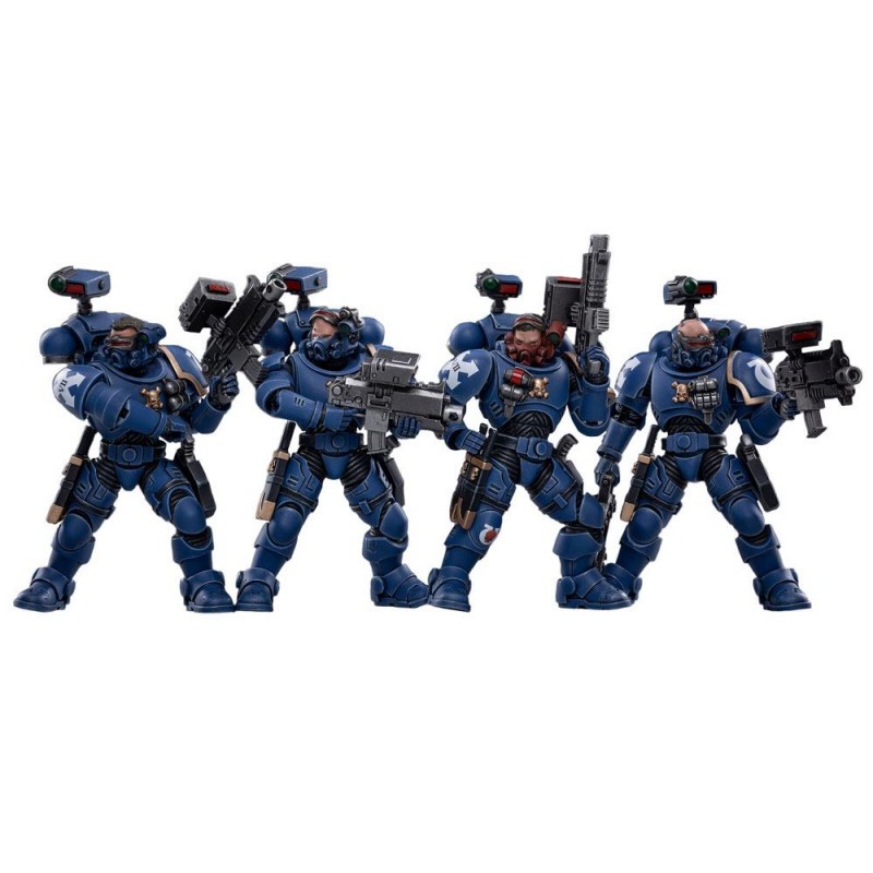 Warhammer 40k pack 4 figurines 1/18 Ultramarines Incursors 12 cm