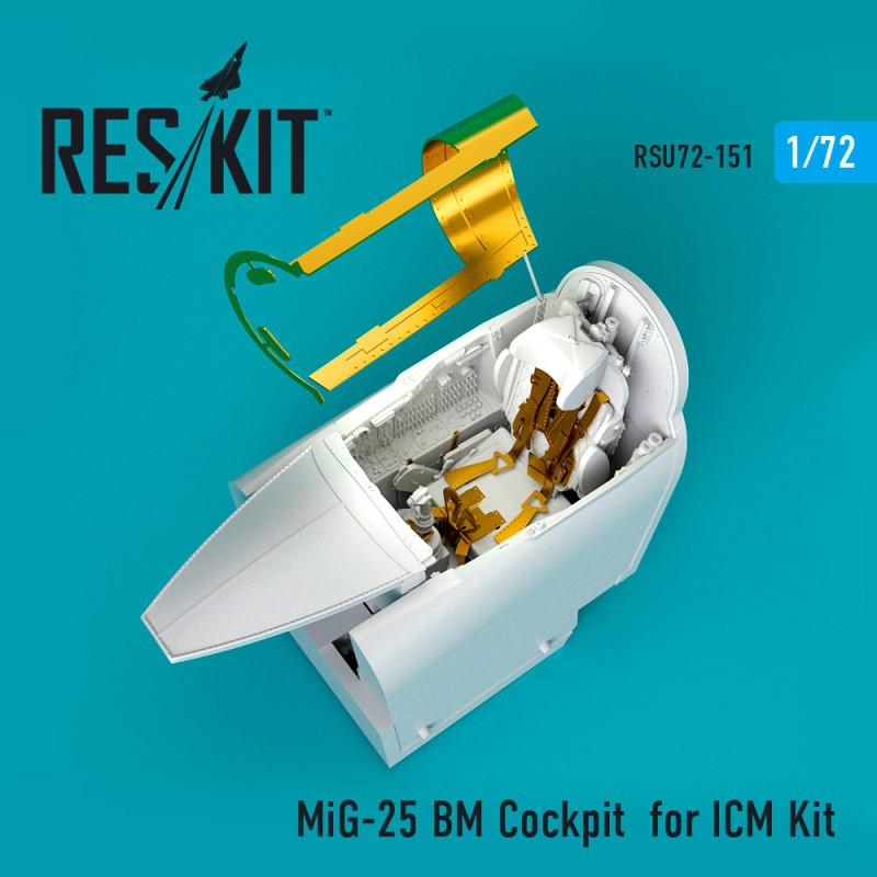 Accessoire Mikoyan MiG-25BM Cockpit (conçu pour être utilisé avec les kits ICM)