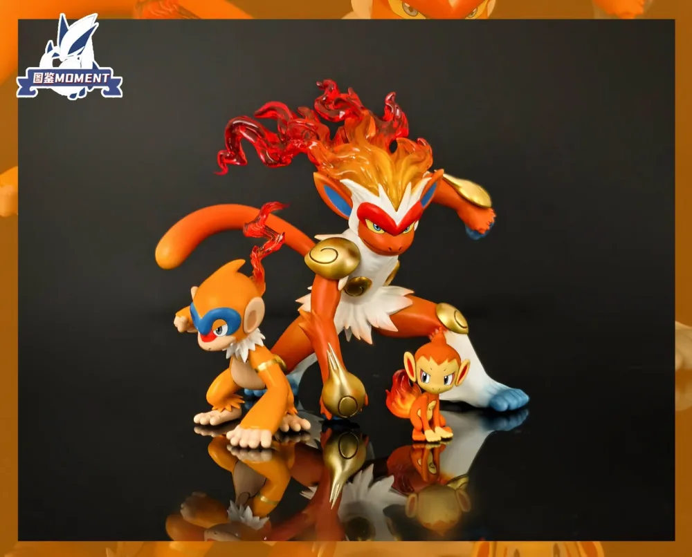 [PREORDER] 1/20 Scale World Figure [POKEDEX MOMENT] – Chimchar & Monferno & Infernape