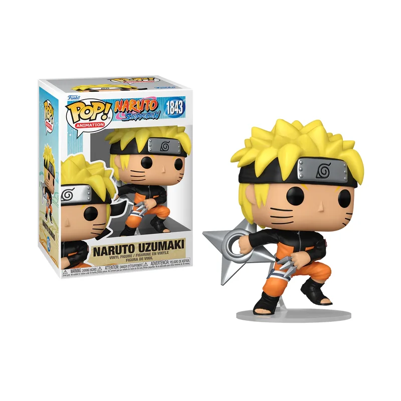Figurine Pop NARUTO SHIPPUDEN - POP Animation N° 1843 - Naruto avec Chase (MT)