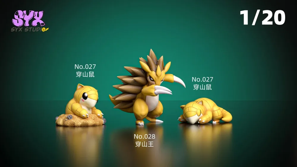 [IN STOCK] 1/20 Scale World Figure [SYX] – Sandshrew & Sandslash