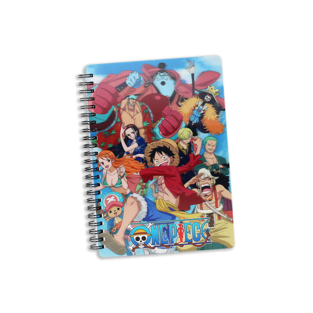One Piece 3D Effect Notebook Straw Hat Crew 21X15 cm