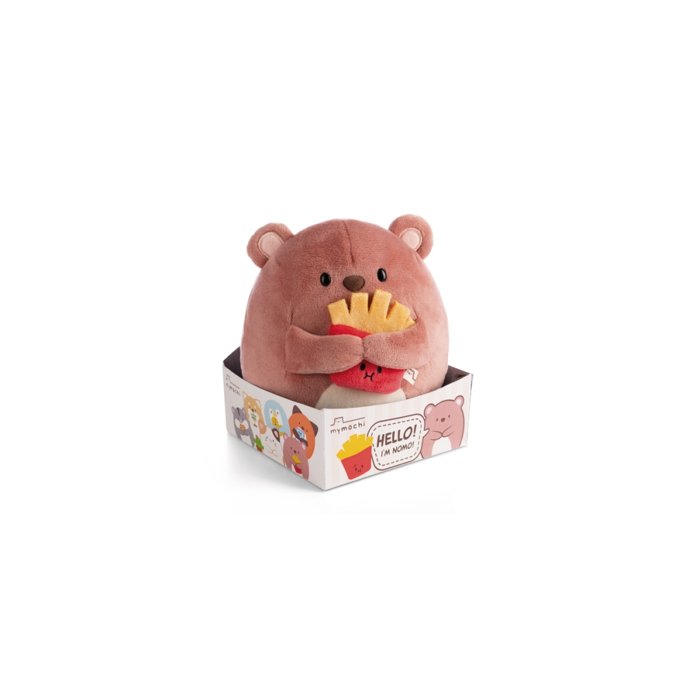 BIG FRIENDS - Ours Nomo avec frites - Peluche 27cm