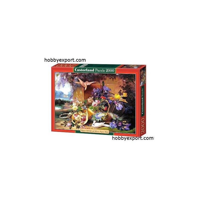 Castorland puzzles elegant nature morte aux fleurs 2000 pieces 92 x 68 cm