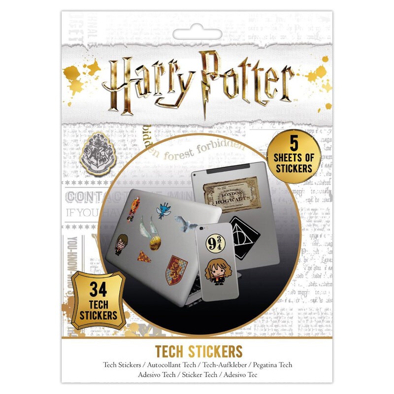 Harry Potter pack de 10 stickers tech Artefacts