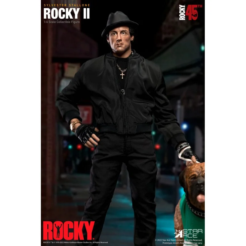 Figurine Combinaison rocky balboa noire 1/6 deluxe af