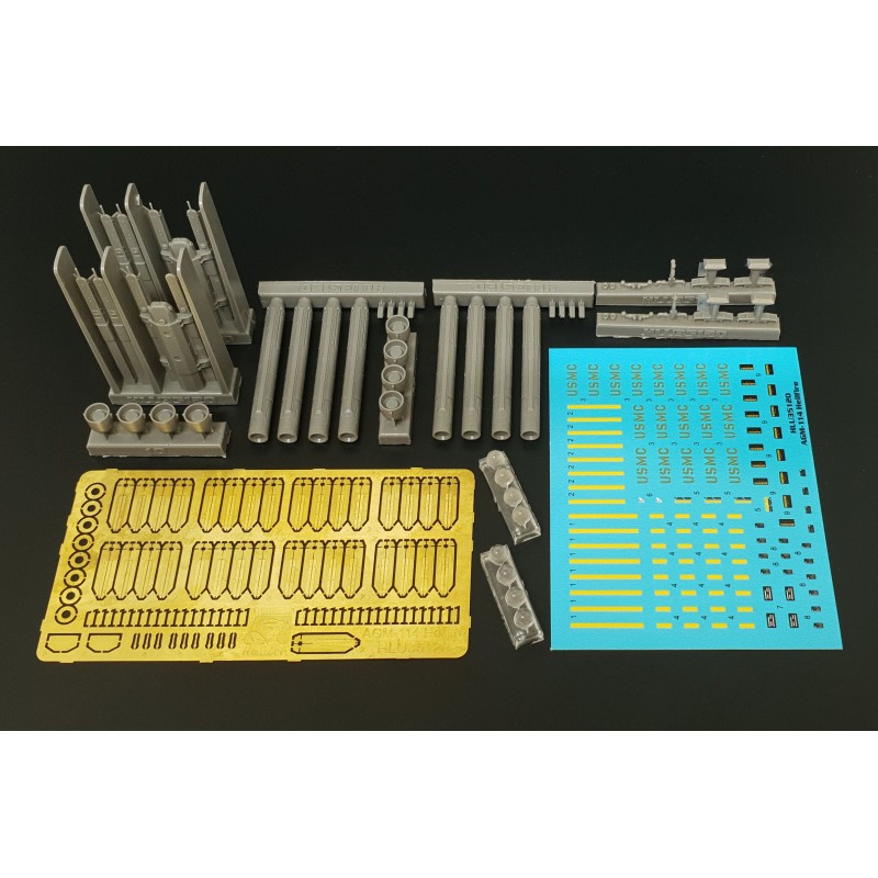 AGM-114 Hellfire (8pcs 2 racks) Kit de construction en résine de missiles air-sol US