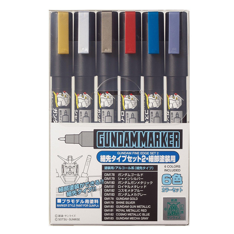 Gunpla – GUNDAM Marker Ams-126 Fine Edge Set 2 (6)