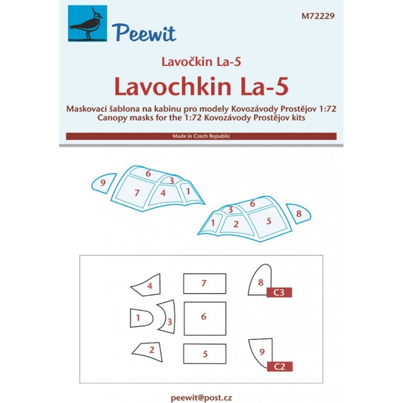 Accessoire Lavochkin La-5 (conçu pour être utilisé avec les kits Kovozavody Prostejov)