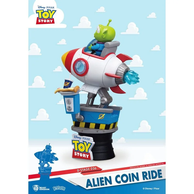 Toy Story diorama PVC D-Stage Alien Coin Ride 15 cm