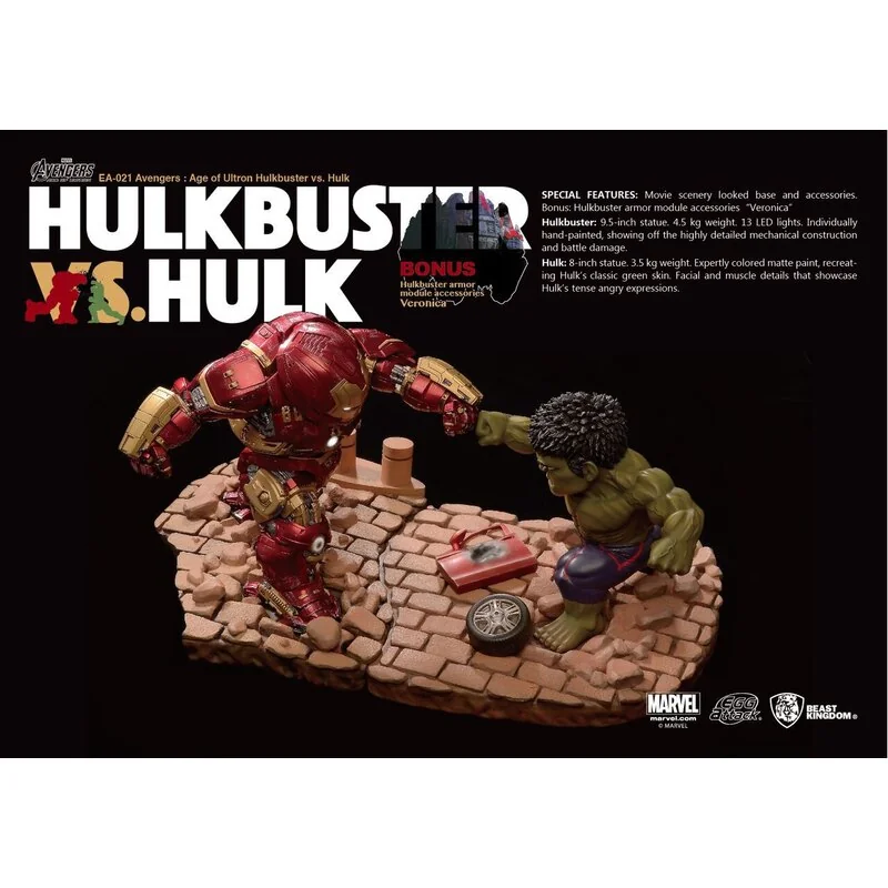 Figurine Avengers L'Ère d'Ultron pack 2 statuettes Egg Attack Hulkbuster vs. Hulk 27 cm