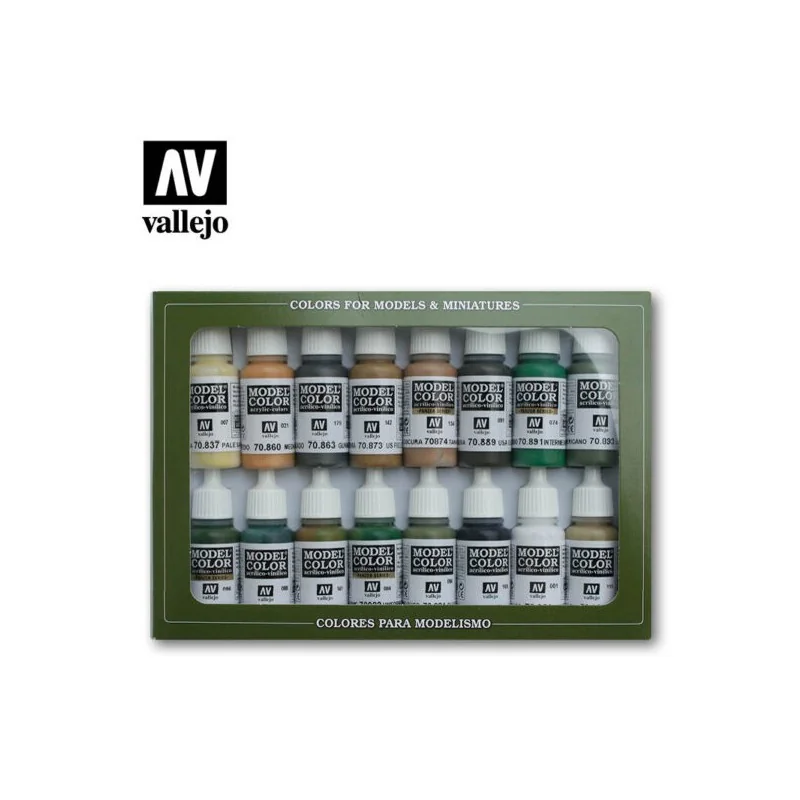 Peinture Allied forces wwii (16) color set 70109