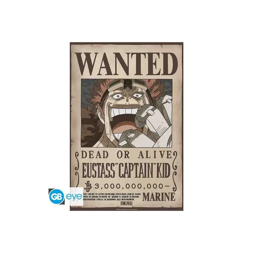 One Piece - Poster Wanted Eustass Kidd